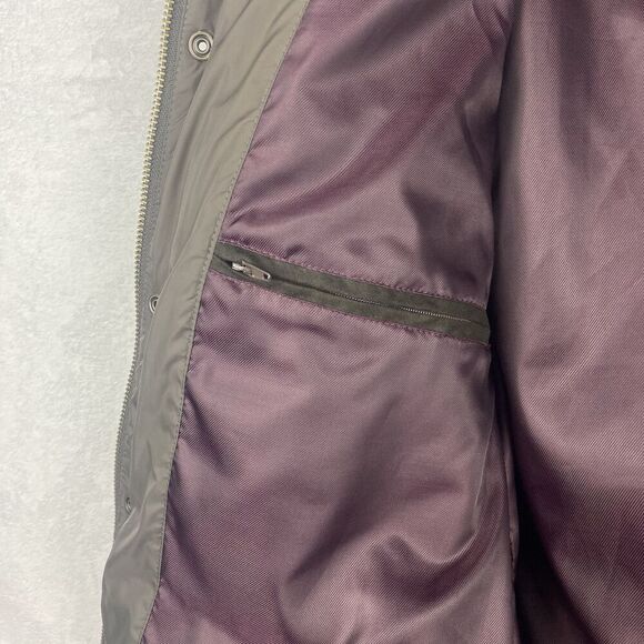 Cole Haan Barn Coat Utility Jacket Mens Large Brown Quilted Corduroy Plaid - Picture 5 of 10